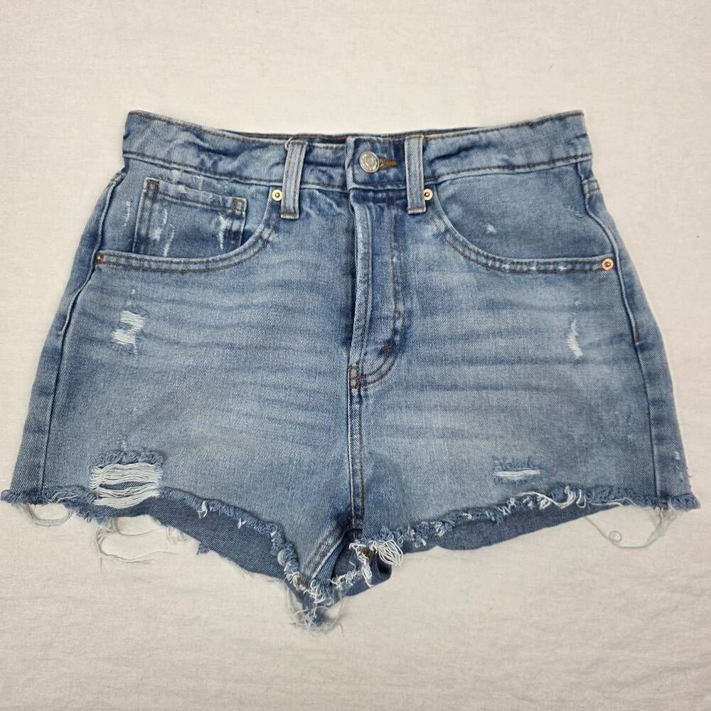 Wild Fable High Rise Distressed Denim Shorts Size 2